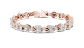 Laurelle Double Row Marquise Cut Lab Grown Diamond Tennis Bracelet