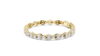 Laurelle Double Row Marquise Cut Lab Grown Diamond Tennis Bracelet