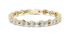 Laurelle Double Row Marquise Cut Lab Grown Diamond Tennis Bracelet
