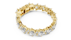 Minimalistisches Solitaire Diamantarmband mit drei Steinen