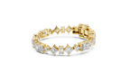Kaleidelle Geometric Mixed Cut Lab Grown Diamond Tennis Bracelet