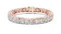 Principelle Princess Cut Lab Grown Diamond Tennis Bracelet