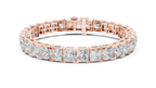 Principelle Princess Cut Lab Grown Diamond Tennis Bracelet