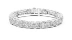 Principelle Princess Cut Lab Grown Diamond Tennis Bracelet