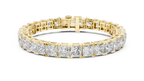 Principelle Princess Cut Lab Grown Diamond Tennis Bracelet