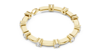 Barelline Bar Link Round Lab Grown Diamond Bracelet with Lobster Clasp