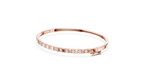 Dominelle Slim Alternating Block Lab Grown Diamond Bangle
