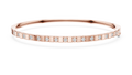 Dominelle Slim Alternating Block Lab Grown Diamond Bangle