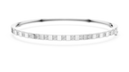 Dominelle Slim Alternating Block Lab Grown Diamond Bangle