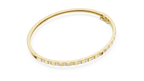 Dominelle Slim Alternating Block Lab Grown Diamond Bangle