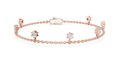 Dewelle Dangling Diamond Station Chain Lab Grown Diamond Bracelet