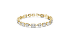 Mosaelle Mixed Cut Pear, Oval & Emerald Lab Grown Diamond Tennis Bracelet