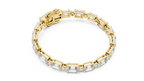 Syncopelle Emerald Cut and Round Alternating Lab Grown Diamond Tennis Bracelet