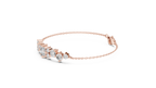 Grappelle Graduated Cluster Lab Grown Diamond Chain Bracelet