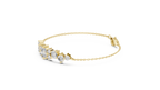 Grappelle Graduated Cluster Lab Grown Diamond Chain Bracelet