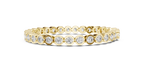 Minimalistisches Solitaire Diamantarmband mit drei Steinen