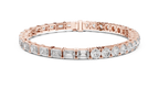 Majestelle Large Round Brilliant Lab Grown Diamond Tennis Bracelet
