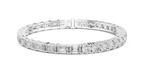 Majestelle Large Round Brilliant Lab Grown Diamond Tennis Bracelet