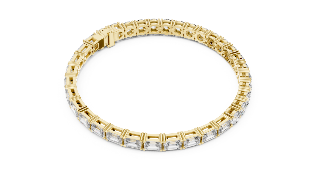Majestelle Large Round Brilliant Lab Grown Diamond Tennis Bracelet