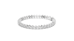 Minimalistisches Solitaire Diamantarmband mit drei Steinen