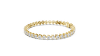 Minimalistisches Solitaire Diamantarmband mit drei Steinen