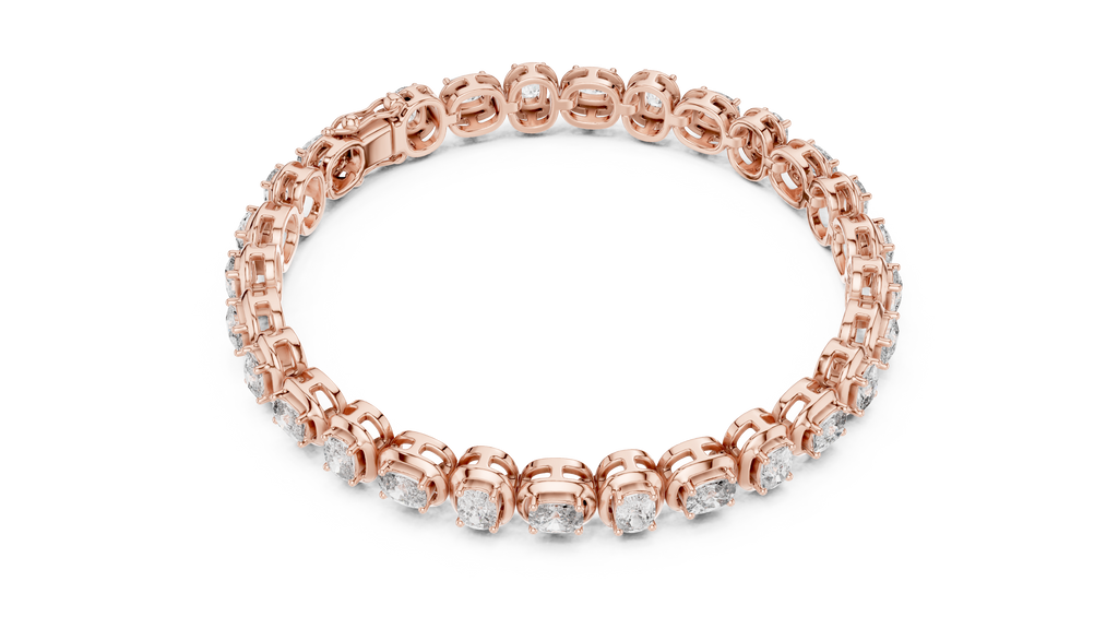 Coussinelle Cushion Cut Lab Grown Diamond Tennis Bracelet