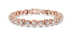 Coussinelle Cushion Cut Lab Grown Diamond Tennis Bracelet