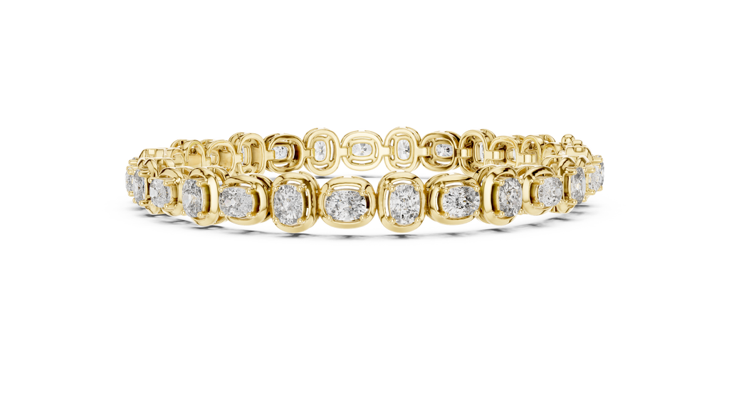Coussinelle Cushion Cut Lab Grown Diamond Tennis Bracelet