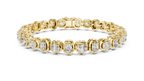 Coussinelle Cushion Cut Lab Grown Diamond Tennis Bracelet