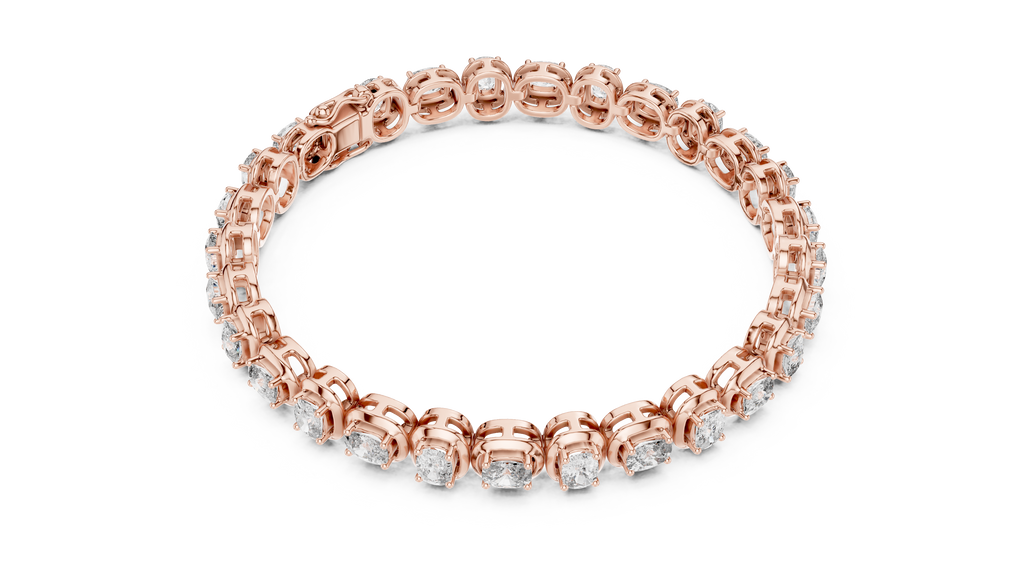 Cocoonelle Framed Cushion Cut Lab Grown Diamond Link Bracelet