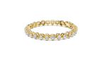 Cocoonelle Framed Cushion Cut Lab Grown Diamond Link Bracelet