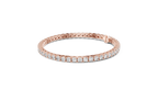 Minimalistisches Solitaire Diamantarmband mit drei Steinen