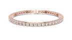 Minimalistisches Solitaire Diamantarmband mit drei Steinen