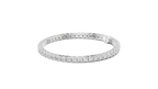 Minimalistisches Solitaire Diamantarmband mit drei Steinen