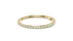 Minimalistisches Solitaire Diamantarmband mit drei Steinen