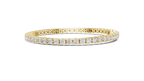 Minimalistisches Solitaire Diamantarmband mit drei Steinen