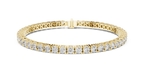 Minimalistisches Solitaire Diamantarmband mit drei Steinen