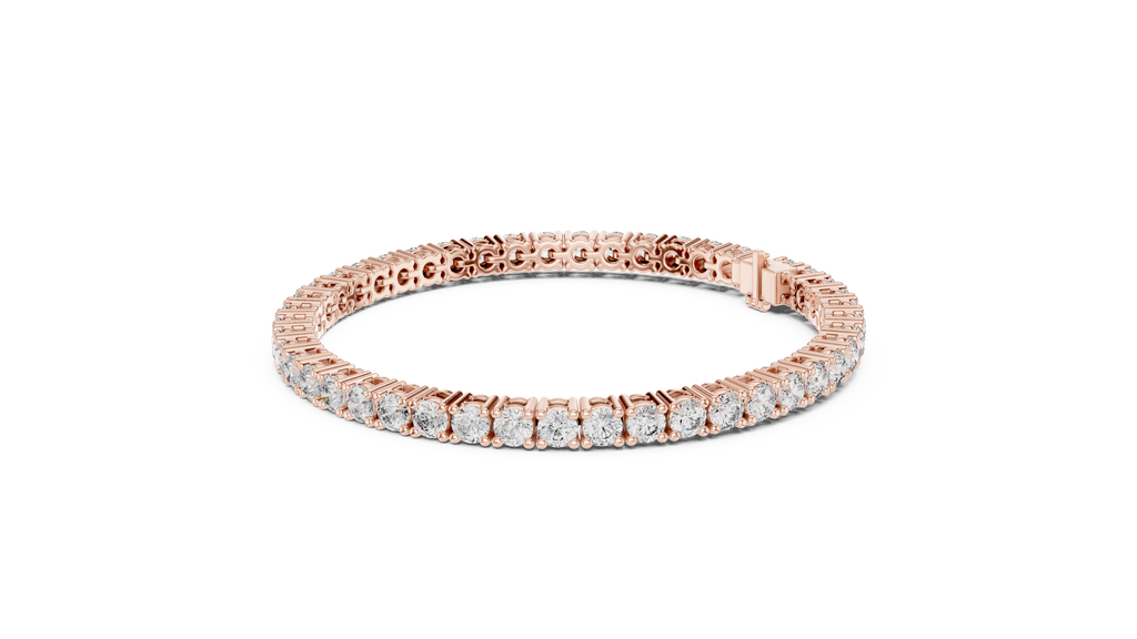 Aceline Round Brilliant Lab Grown Diamond Tennis Bracelet