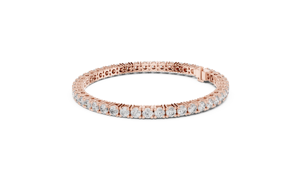 Aceline Round Brilliant Lab Grown Diamond Tennis Bracelet