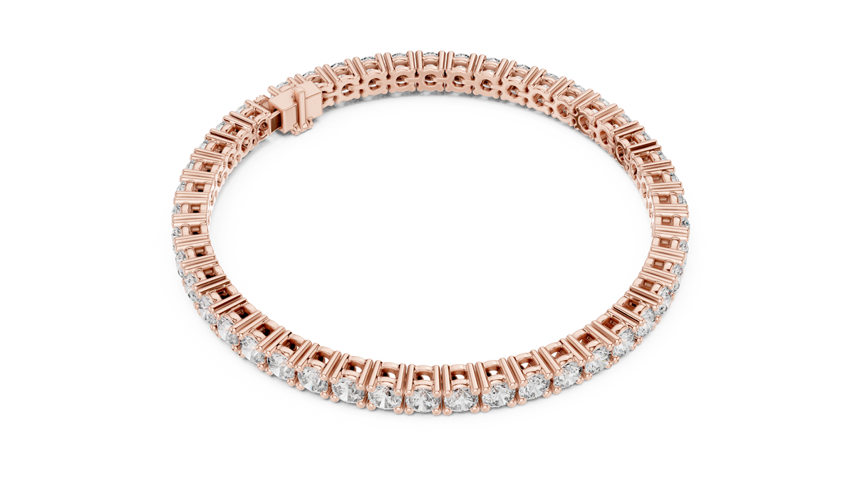 Aceline Round Brilliant Lab Grown Diamond Tennis Bracelet