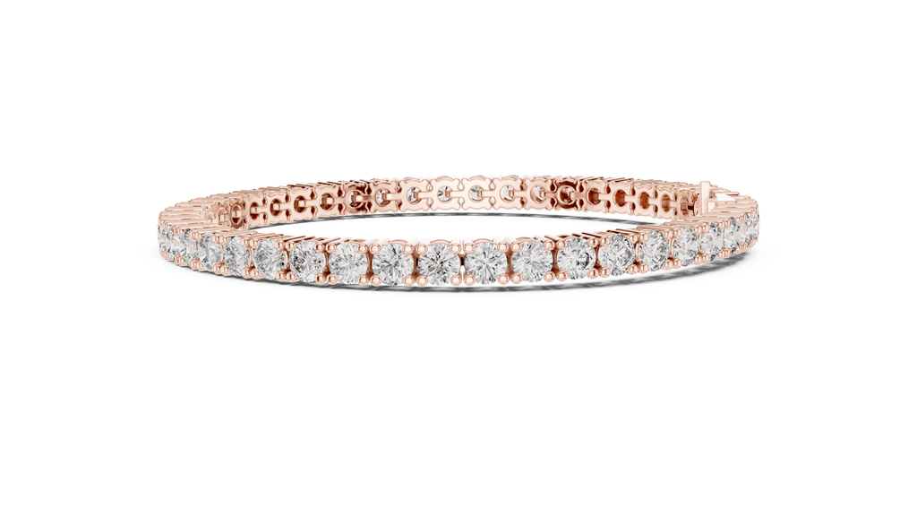 Aceline Round Brilliant Lab Grown Diamond Tennis Bracelet