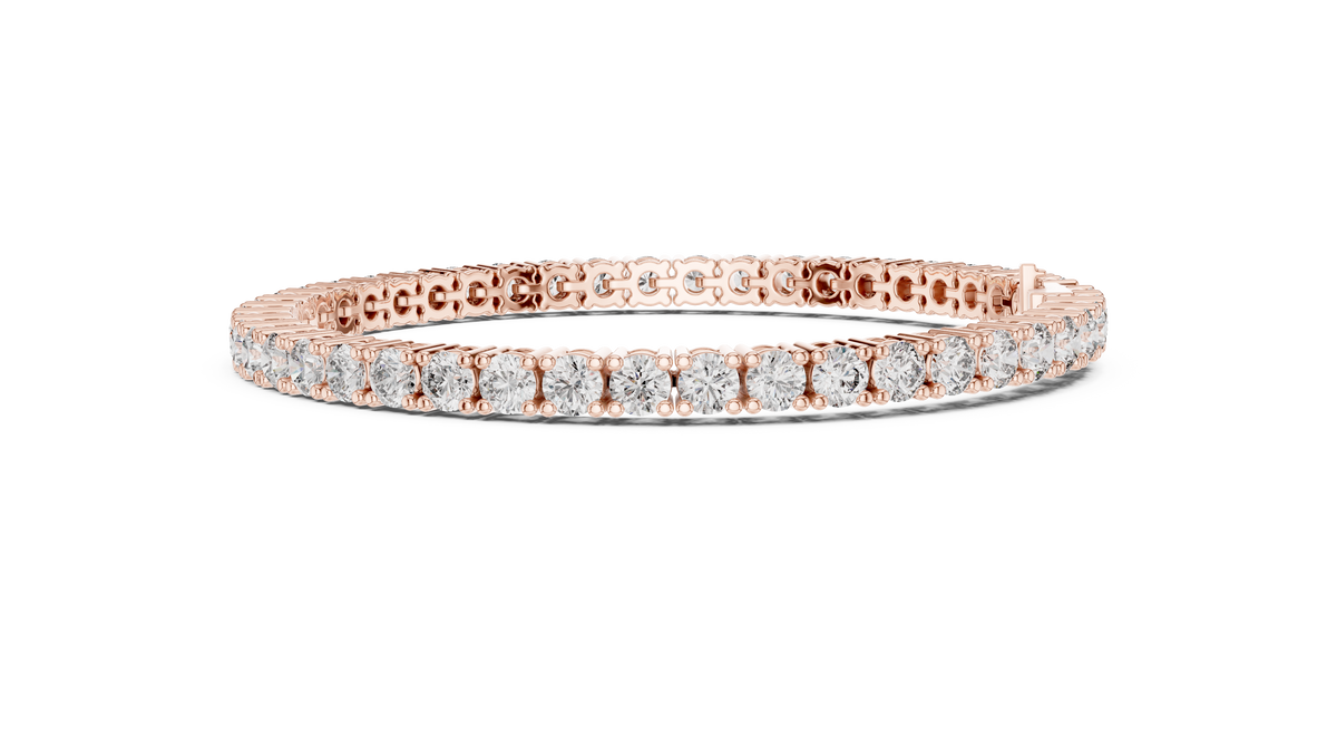Aceline Round Brilliant Lab Grown Diamond Tennis Bracelet