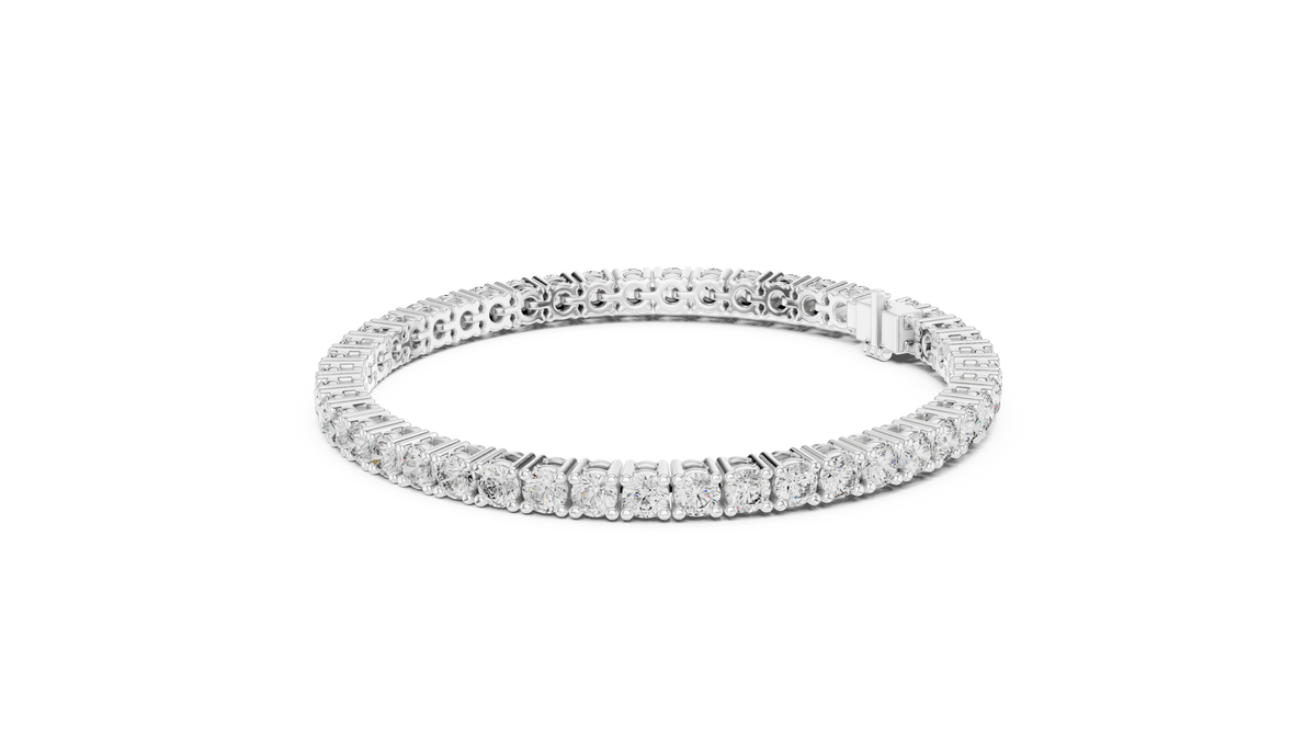 Aceline Round Brilliant Lab Grown Diamond Tennis Bracelet