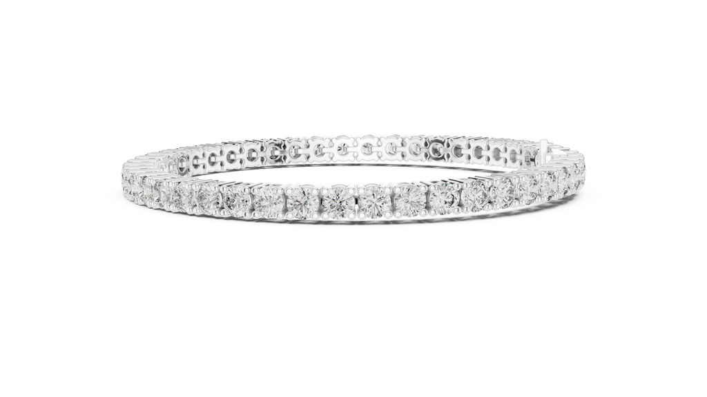 Aceline Round Brilliant Lab Grown Diamond Tennis Bracelet