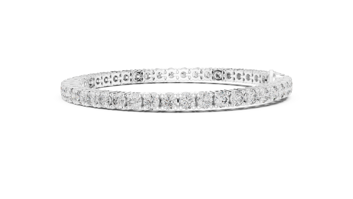 Aceline Round Brilliant Lab Grown Diamond Tennis Bracelet