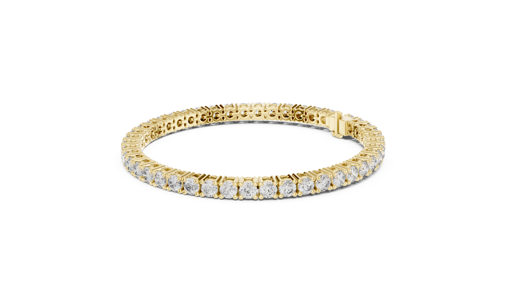 Aceline Round Brilliant Lab Grown Diamond Tennis Bracelet