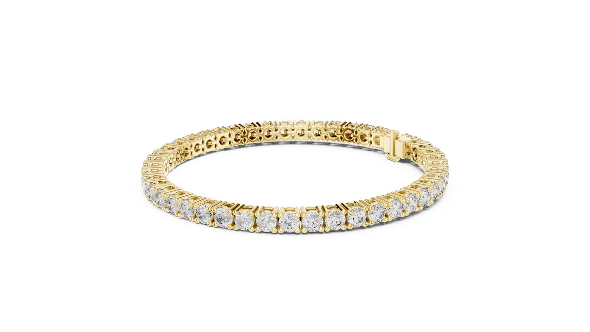 Aceline Round Brilliant Lab Grown Diamond Tennis Bracelet