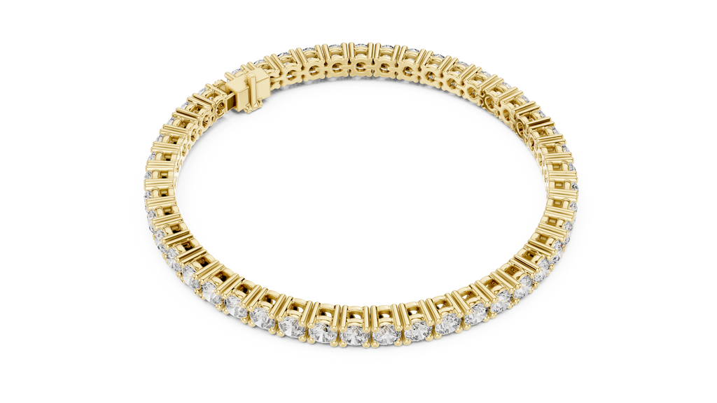 Aceline Round Brilliant Lab Grown Diamond Tennis Bracelet