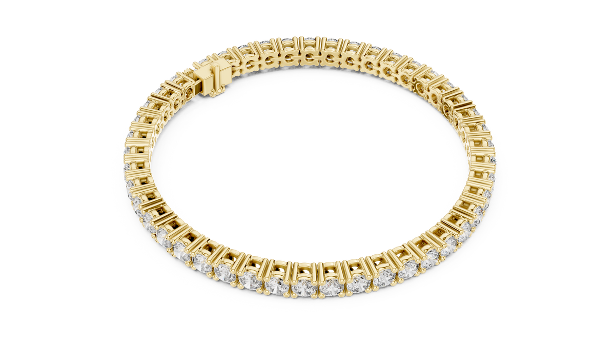 Aceline Round Brilliant Lab Grown Diamond Tennis Bracelet