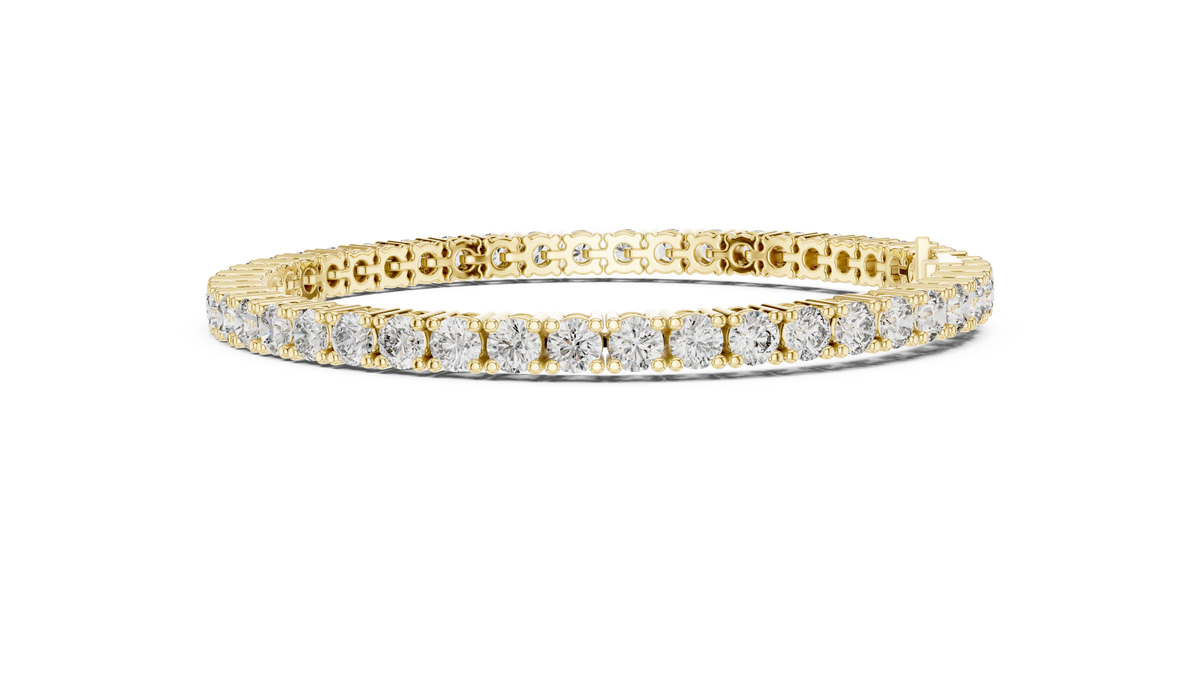 Aceline Round Brilliant Lab Grown Diamond Tennis Bracelet